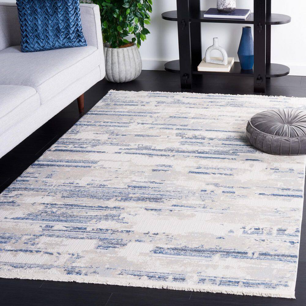Whisper 5 X 8 Gray/Blue Ivory Abstract Area Rug price history on PriceWatchPro