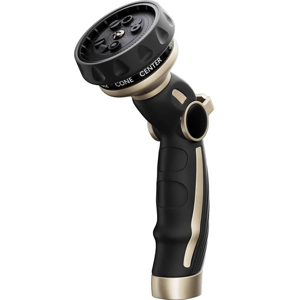 Heavy Duty Metal Hose Nozzle, 9 Spray Patterns with Thumb Control for Lawn Garden Car Pet Washing price history on PriceWatchPro