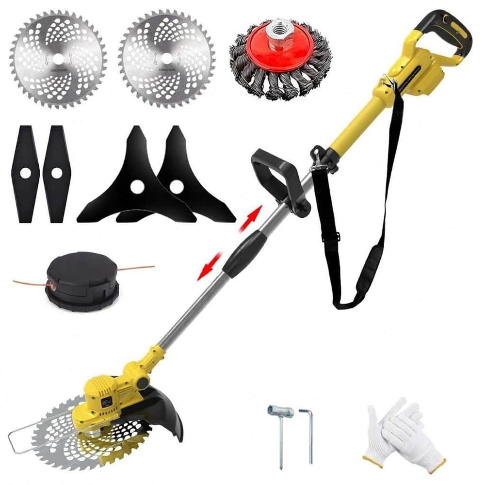 Cordless 4-in-1 String Trimmer with 5 Blades, 9 in. Cutting Width, Yellow, Tool Only price history on PriceWatchPro