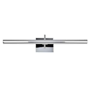 Procyon 24 in. ETL Certified Integrated LED Bathroom Lighting Fixture in Polished Chrome