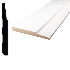 5/8 in. D x 5-1/2 in. W x 96 in. L MDF Primed Step Baseboard Molding Pack (4-Pack)