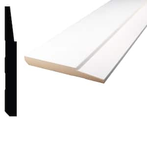 5/8 in. D x 5-1/2 in. W x 96 in. L Primed White MDF Step Baseboard Moulding