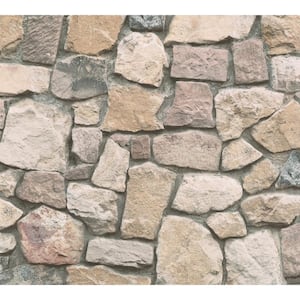 Peelable Morris Neutral Natural Stone Wallpaper