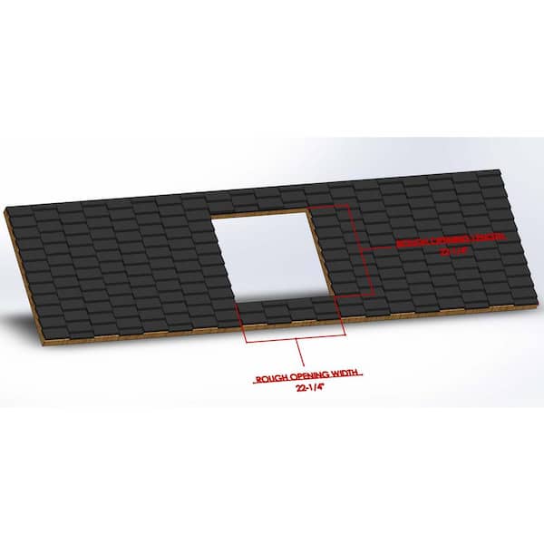 Gordon 22-1/4 in. x 22-1/4 in. Fixed Self Flashing Skylight