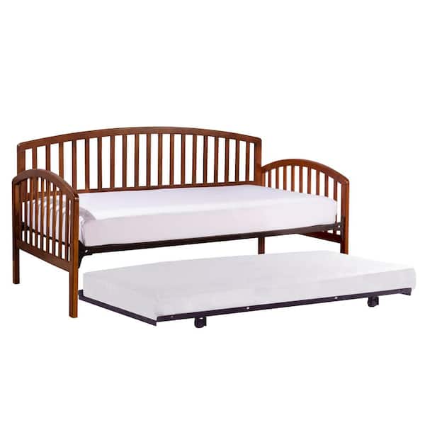 Hillsdale Furniture Carolina Cherry Daybed with Suspension Deck and Roll-Out Trundle