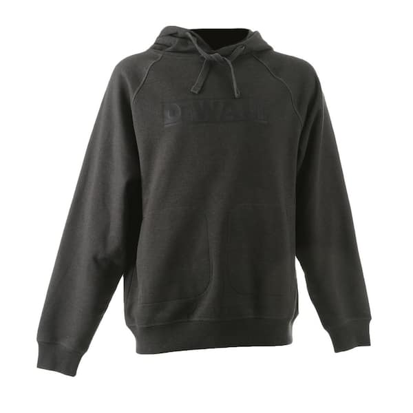 Logan Men's Size XL Charcoal Heavy-Duty Hooded Sweatshirt