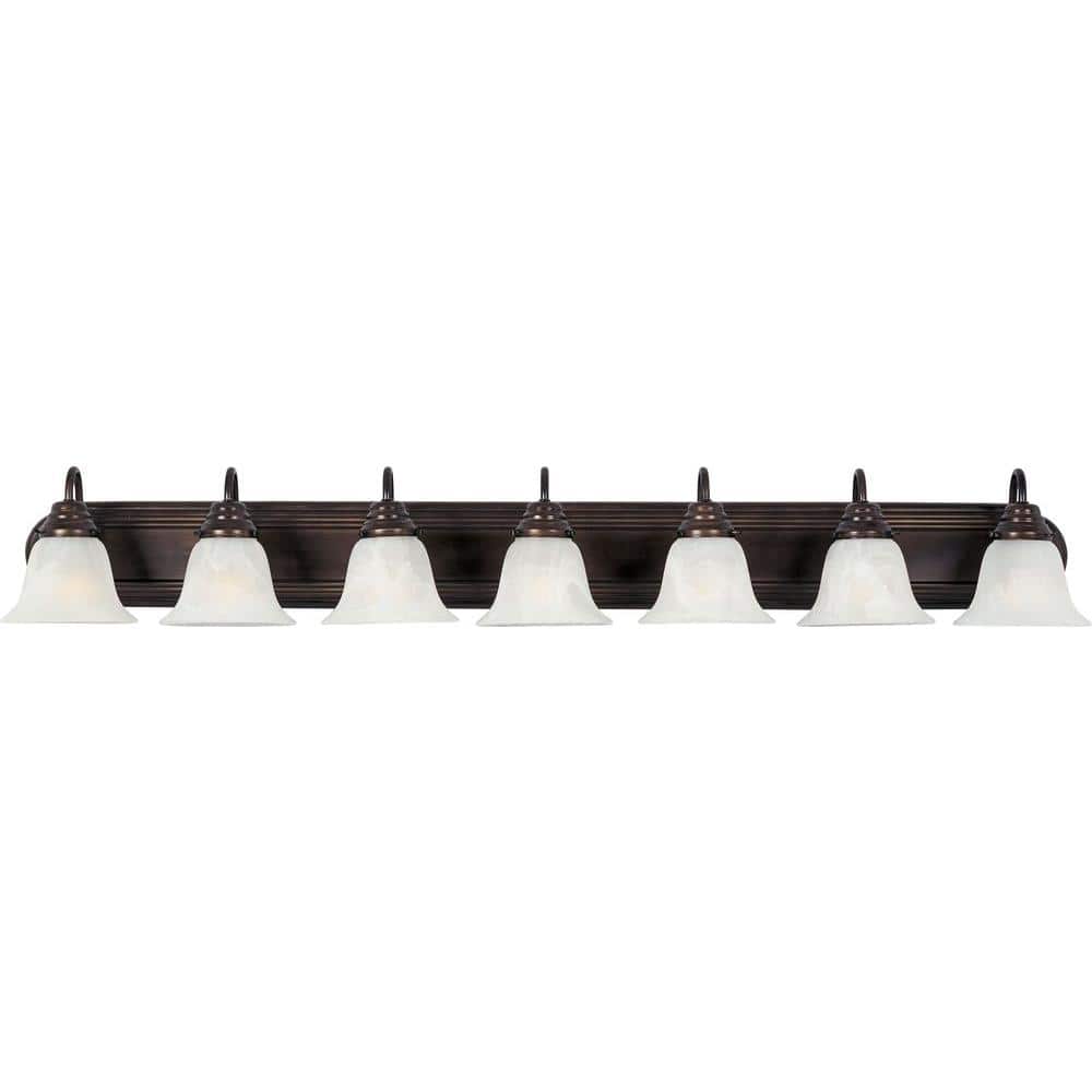 Essentials 7-Light Oil-Rubbed Bronze Bath Vanity Light price history on PriceWatchPro