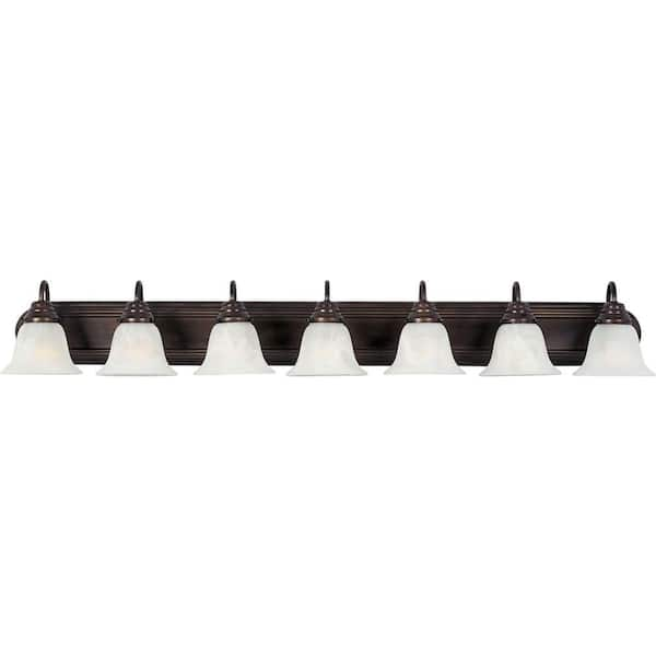 Essentials 7-Light Oil-Rubbed Bronze Bath Vanity Light