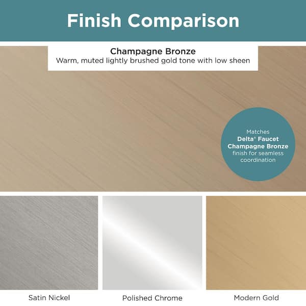 Liberty - Drum 1-1/4 in. (32 mm) Modern Champagne Bronze Cabinet Knob