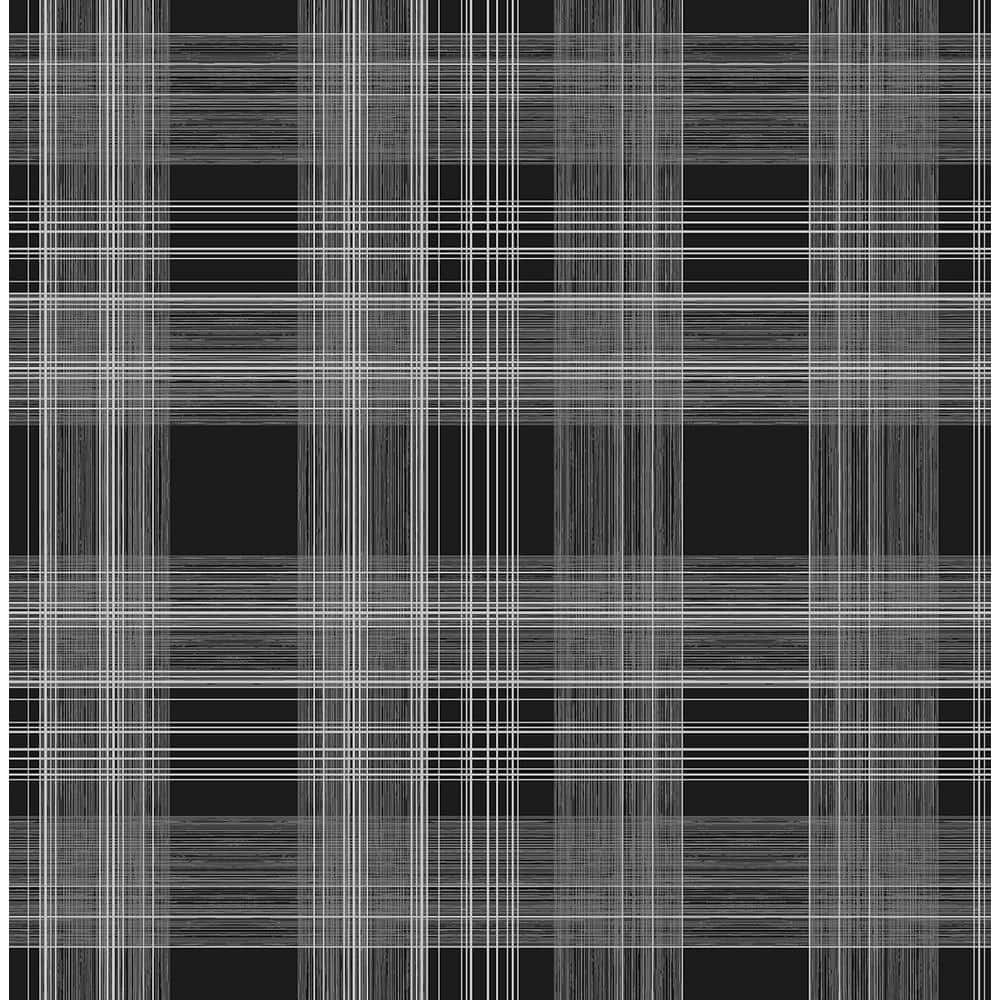 Menzies tartan black red check pattern kitchen wallpaper  TenStickers