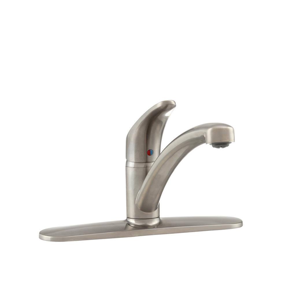 Stainless Steel Single Handle Kitchen Faucet with Side Spray