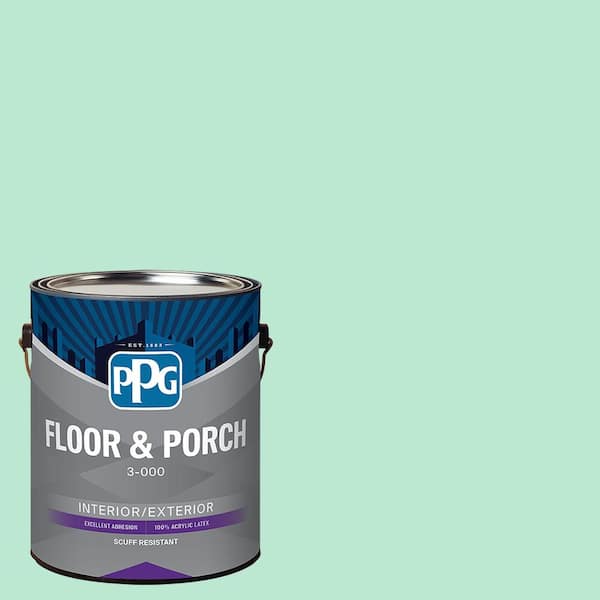 PPG 1 gal. PPG17-30 Dinner Mint Satin Interior/Exterior Floor and Porch Paint