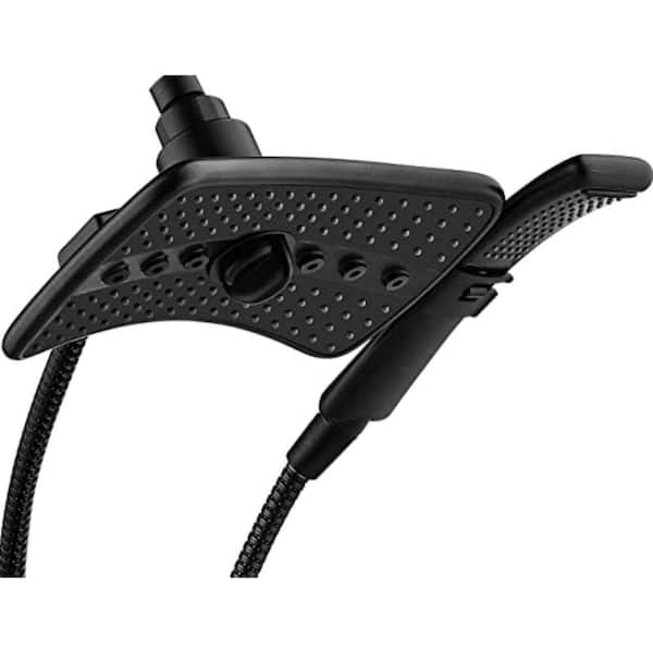 Unbranded Shower Head 2-Spray Patterns with 1.8 GPM 8 in. Wall Mount Rain Fixed Shower Head in ‎Oil Rubbed Bronze