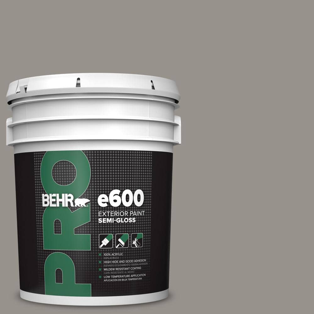BEHR PRO 5 gal. PPU1816 Elephant Skin SemiGloss Acrylic Exterior Paint PR67305 The Home Depot