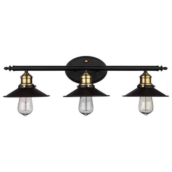 Bel Air Lighting Griswald 25 in. 3Light Oil Rubbed Bronze Bathroom