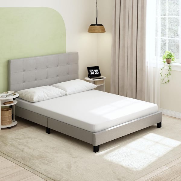 Furinno Tidur Queen Medium Firm Cooling Gel 5 In. Bed-in-a-Box Memory Foam Mattress