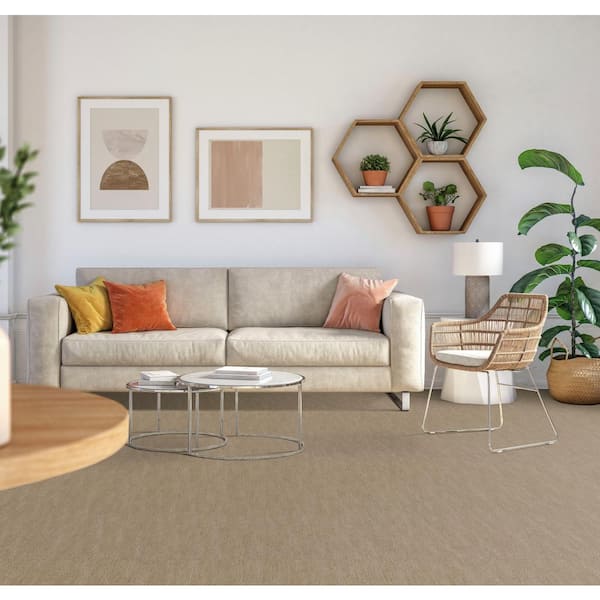 Inner Peace - Drift Scape - Beige 26 oz. SD Polyester Pattern Carpet - Installation Required