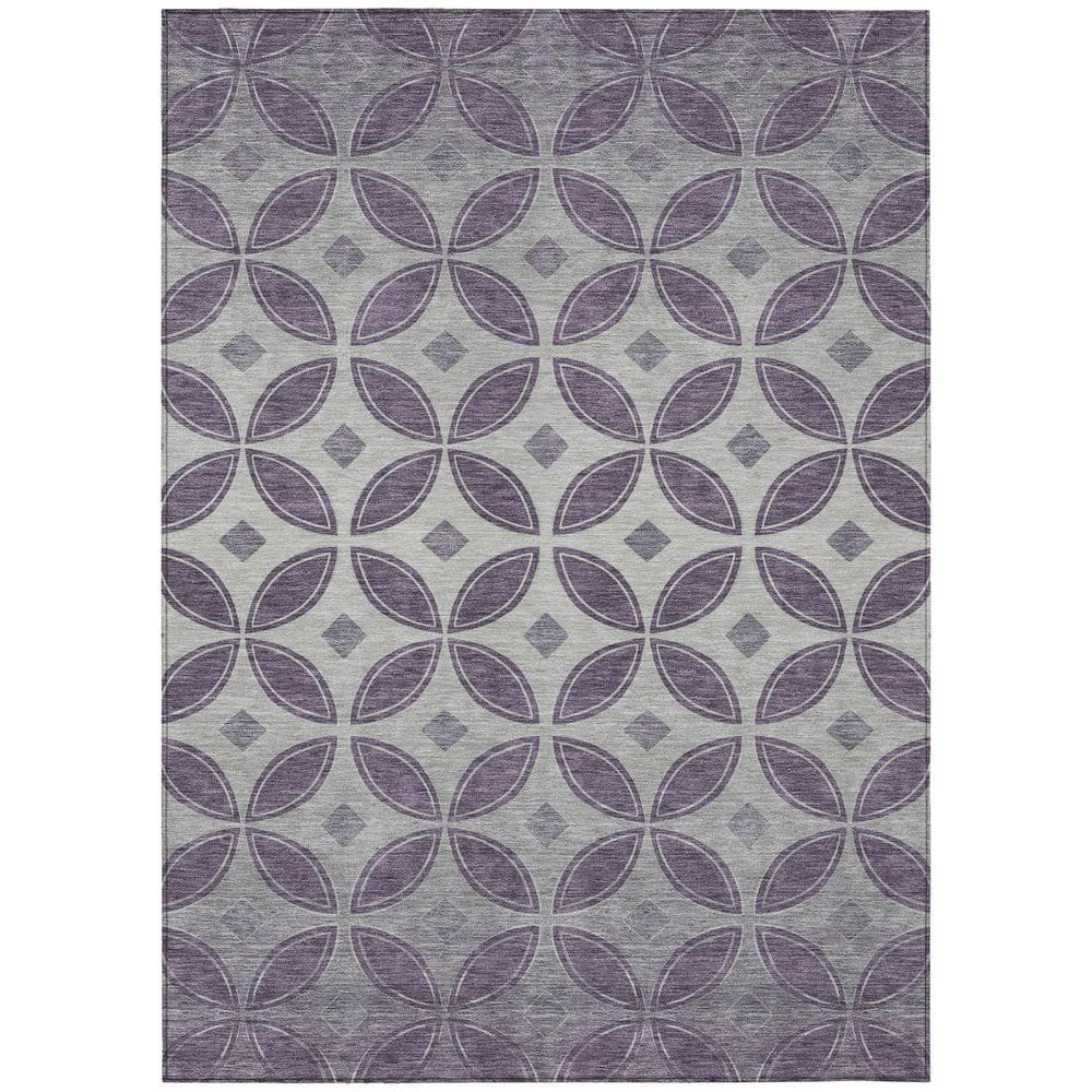 Chantille Machine Washable Indoor/Outdoor Abstract ACN2423 Plum 8 ft. x 10 ft. Area Rug price history on PriceWatchPro