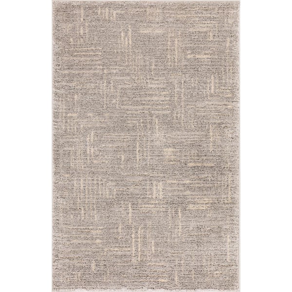 Concord Global Trading Urban Chic Gray 3 ft. x 4 ft. Contemporary Area Rug