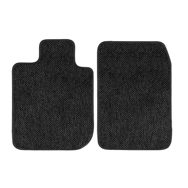 Tesla Model X (6-Passenger) Charcoal All-Weather Textile Car Mats, Custom Fit for 2016-2020 - Carpet Car Mats (2-Piece)