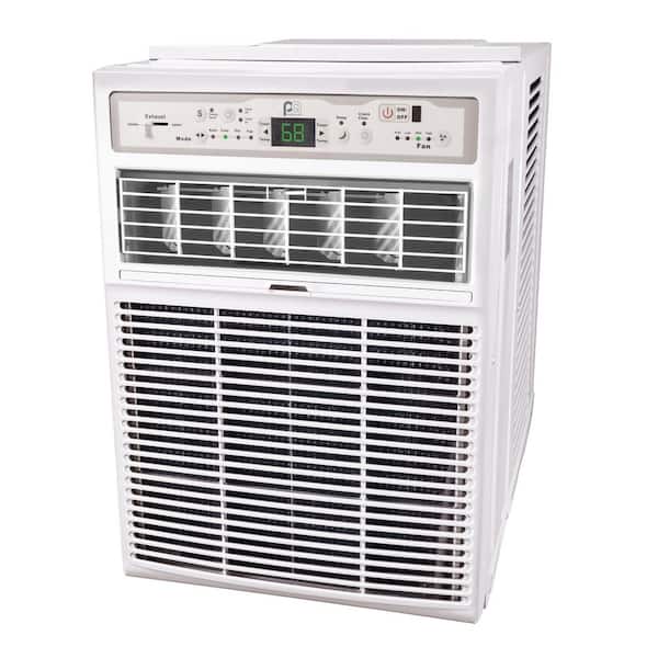 Perfect aire 10,000 BTU 115V Window Air Conditioner Cools 450 Sq. Ft. in Gray