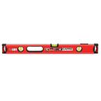 96 in. Professional Aluminum Box Level with Magnified Vial and Plumb Site