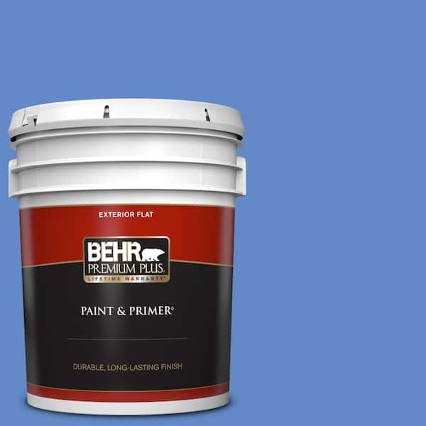 BEHR PREMIUM PLUS 5 gal. #P530-5 Integrity Flat Exterior Paint & Primer