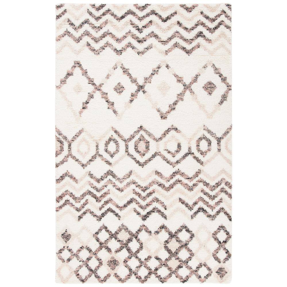 SAFAVIEH Casablanca Ivory/Pink ft. x ft. Geometric Abstract Area Rug  CSB528A-6 The Home Depot