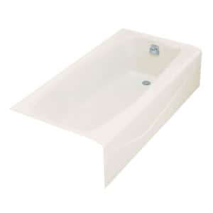 Villager 60 in. x 30.25 in. Soaking Bathtub with Right-Hand Drain in Biscuit