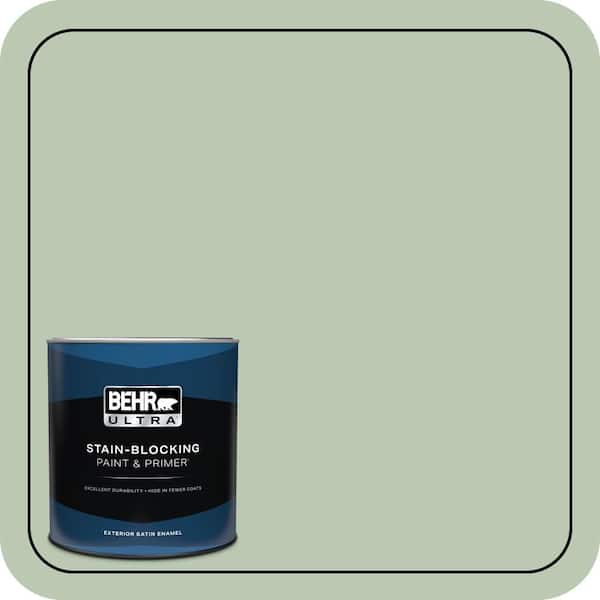 BEHR ULTRA 1 qt. #440E-3 Topiary Tint Satin Enamel Exterior Paint & Primer