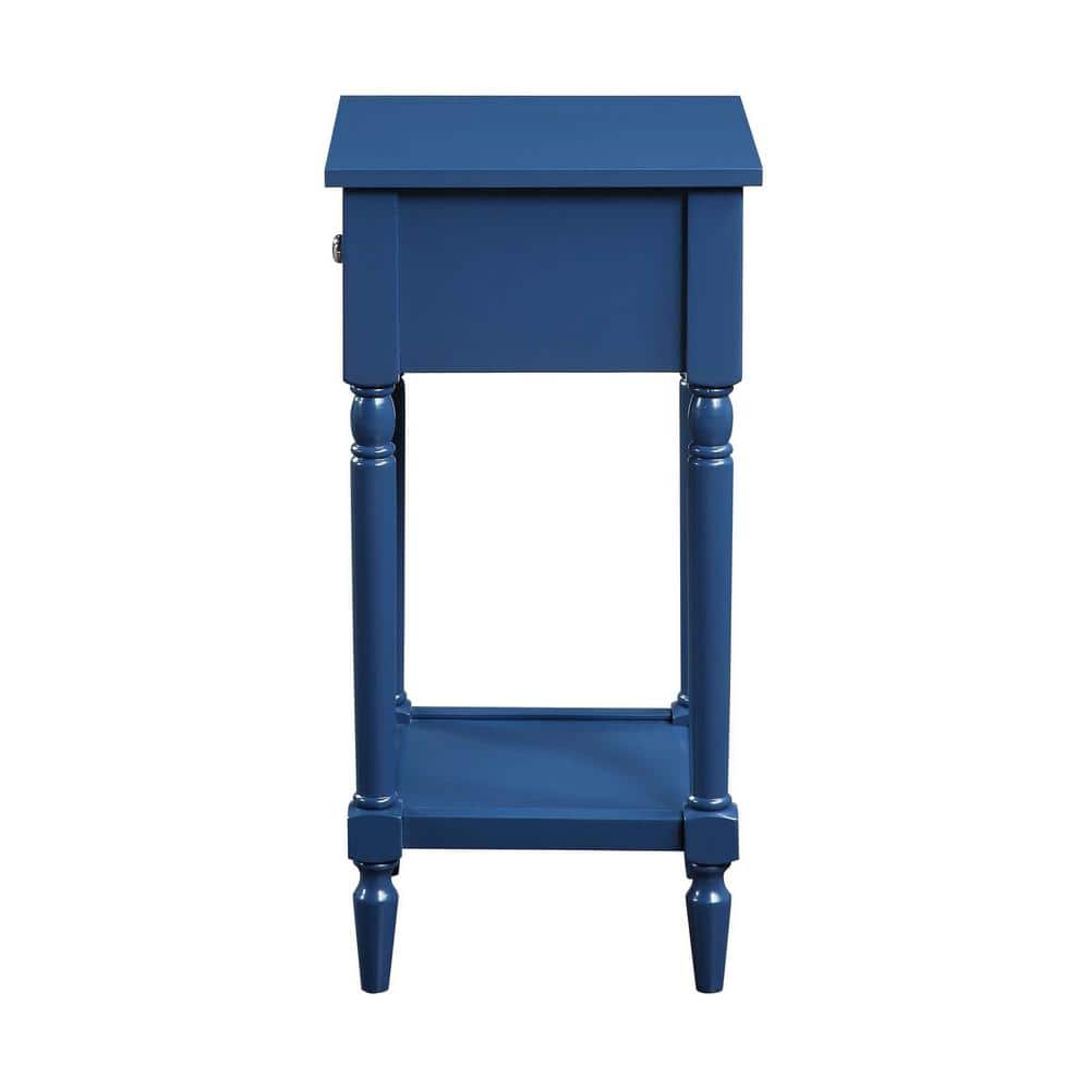 Cobalt Blue French Country Khloe Accent Table with Storage
