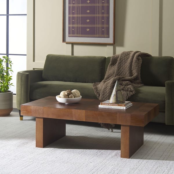 Habana 47 in. Walnut Rectangle Wood Coffee Table