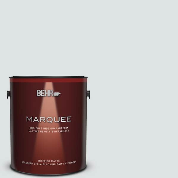 BEHR MARQUEE 1 gal. #MQ3-27 Etched Glass One-Coat Hide Matte Interior Paint & Primer