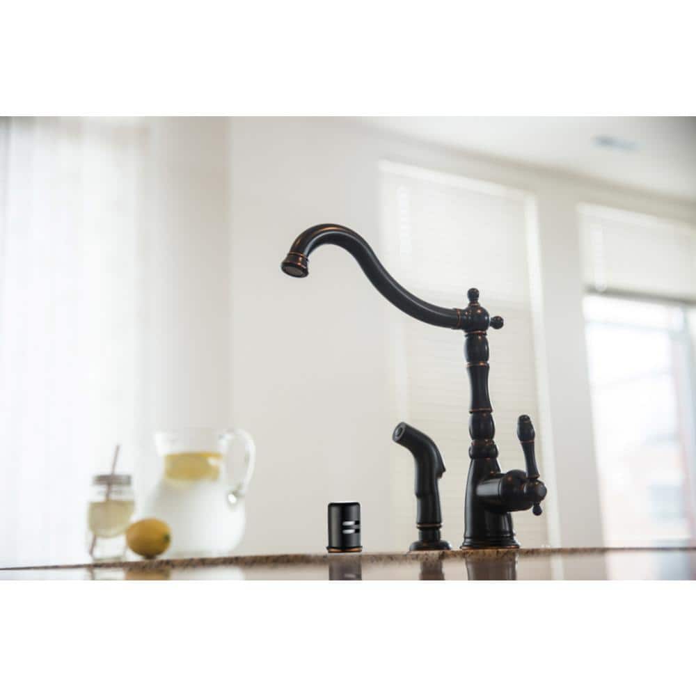 Oil Rubbed Bronze Dual-Threaded Dishwasher Air Gap