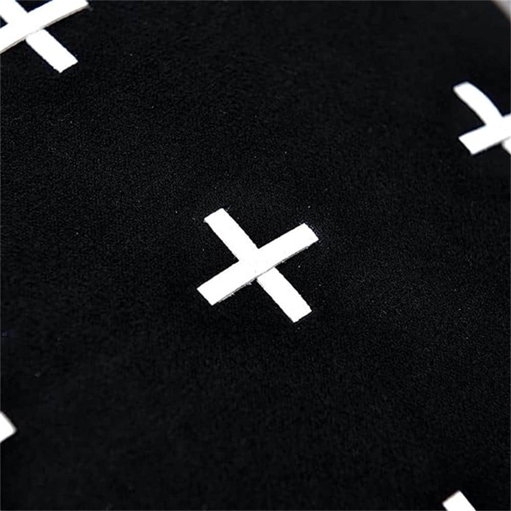 Outdoor Plush Cross Design Square Bed Throw Pillow Covers Fall Winter Decor