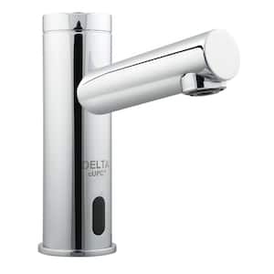 Battery-Powered Touchless Single Hole Bathroom Faucet in Chrome
