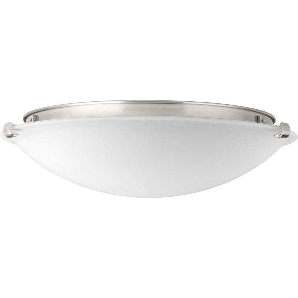 Brushed Nickel 16" LED Dome Flush Mount Light