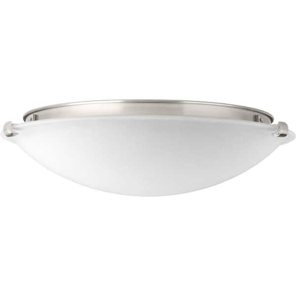 Progress Lighting 16 in. Dome Collection 24-Watt Brushed Nickel