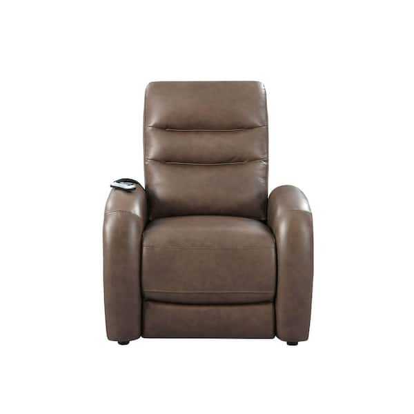 Divani Casa Huslia-Modern Brown Leather Zero Gravity Recliner Chair