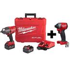 M18 FUEL 18V Lithium-Ion Brushless Cordless 1/2 in. Impact Wrench with Friction Ring Kit W/ FUEL Impact Driver