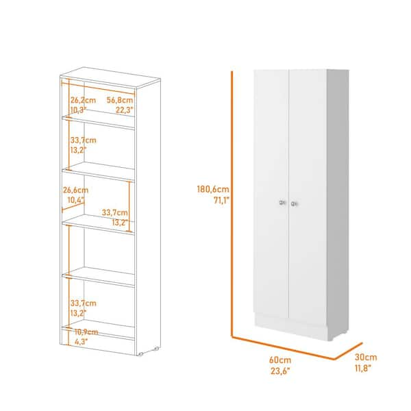  Rubbermaid Freestanding Storage Cabinet, Five Shelf