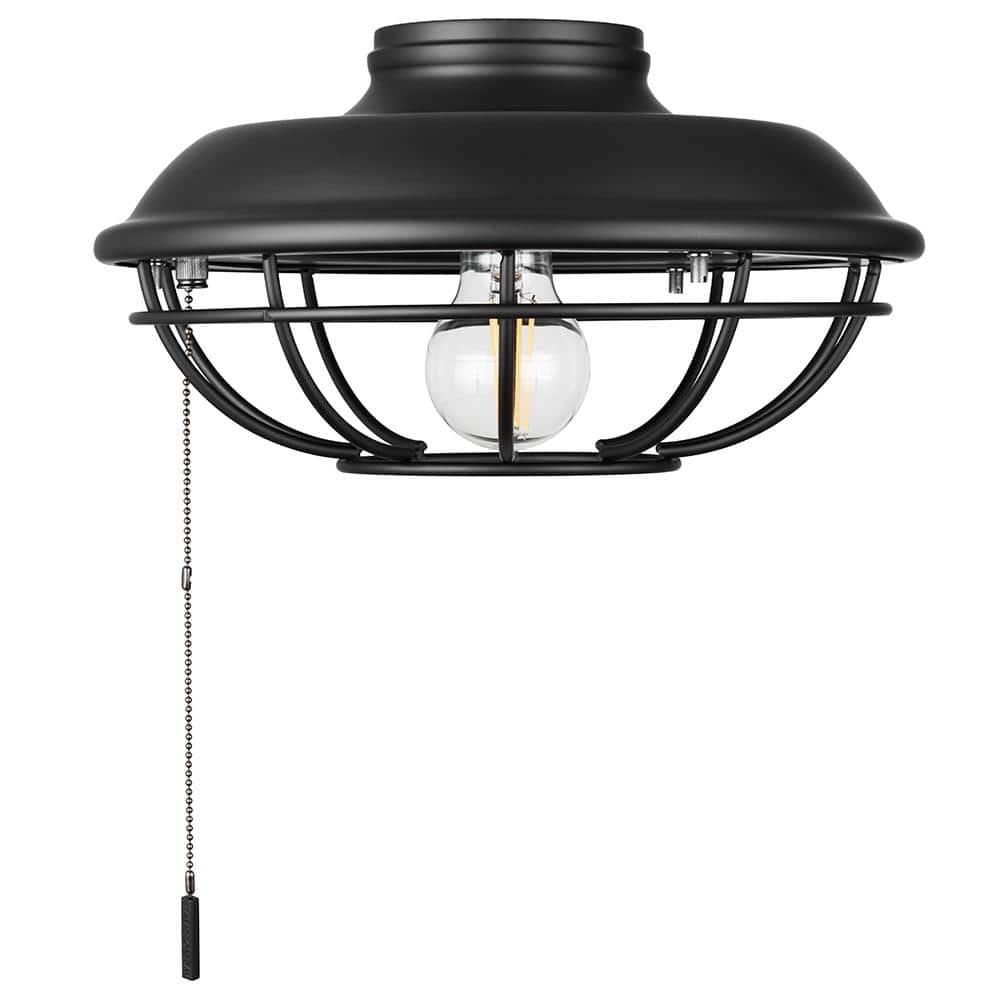 Hampton Bay Universal Matte Black Ceiling Fan LED Light Kit