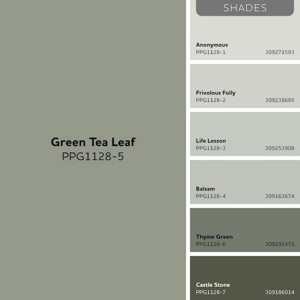 Glidden Premium 1 gal. Green Tea Leaf PPG1128-5 Satin Exterior