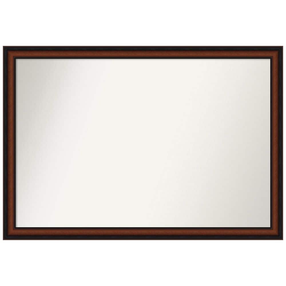 Amanti Art Cyprus Walnut Narrow 39 in. x 27 in. NonBeveled Classic