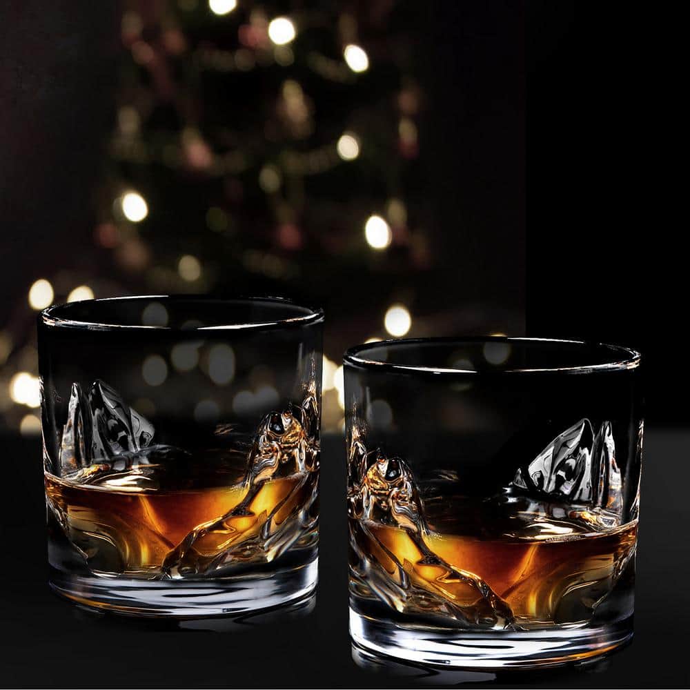 Grand Canyon Clear Crystal Whiskey Glass Set of Four