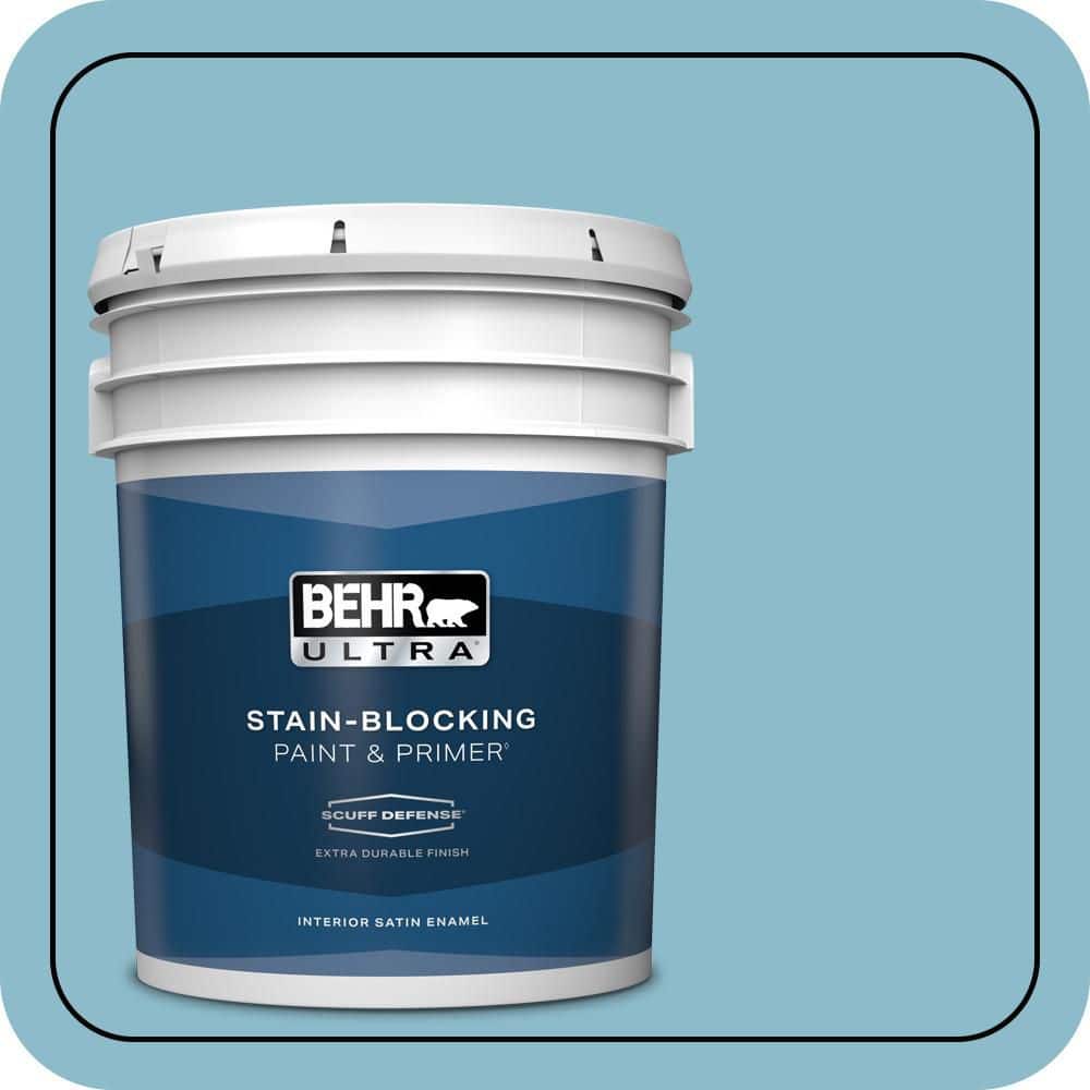 5 gal. #S460-3 Blue Echo Extra Durable Satin Enamel Interior Paint & Primer price history on PriceWatchPro