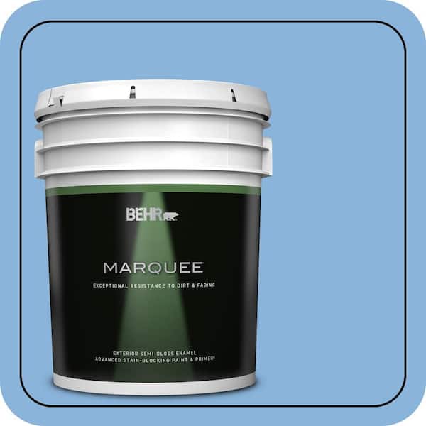 BEHR MARQUEE 5 gal. #570B-4 Bayou Semi-Gloss Enamel Exterior Paint & Primer