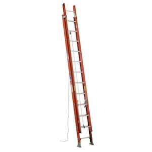 Louisville Ladder 20 ft. Fiberglass Extension Ladder with 300 lbs. Load  Capacity Type 1A Duty Rating FE3220 - The Home Depot