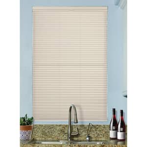 Fawn Cordless Top Down Bottom Up Light Filtering Fabric 9/16 in. Single Cell Cellular Shade 26 in. W x 48 in. L
