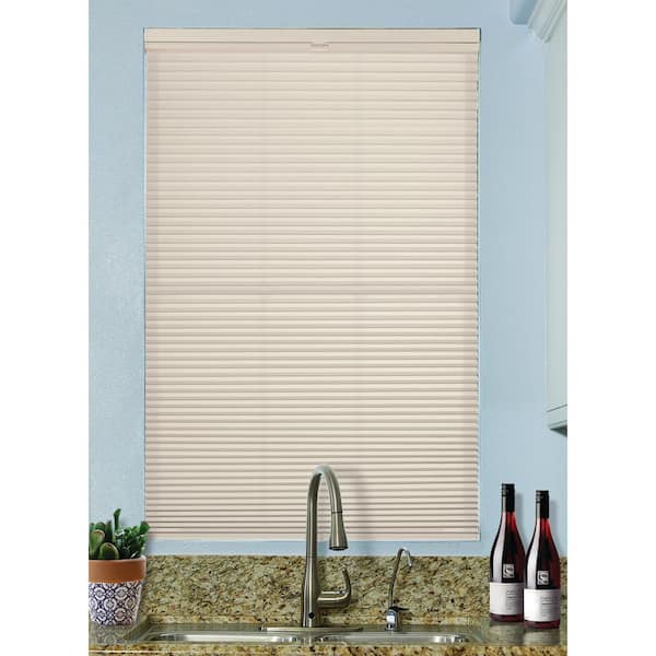 BlindsAvenue Fawn Cordless Top Down/Bottom Up Light Filtering Fabric 9/16 in. Single Cell Cellular Shade 67.5 in. W x 48 in. L